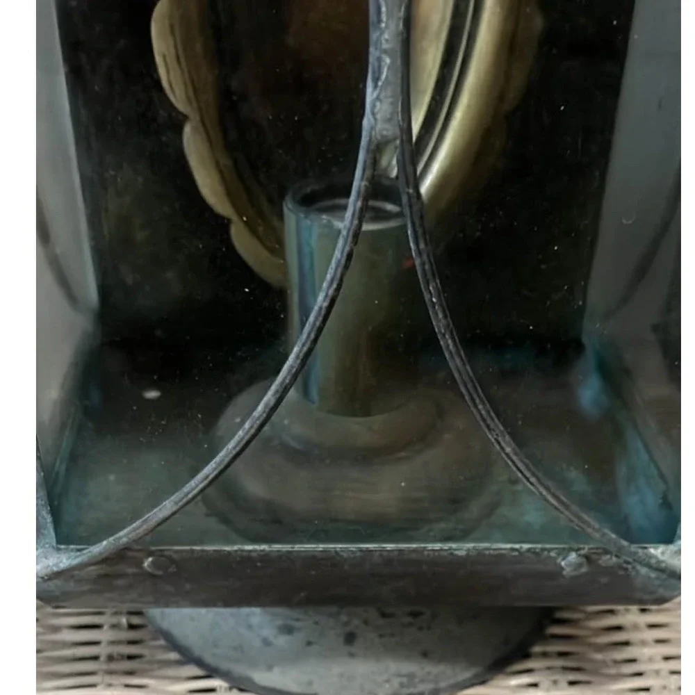 Colonial Revival Lantern 80s pair wall or Table top